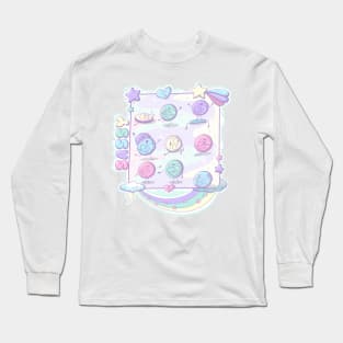 Cute sassy love hearts in kawaii style Long Sleeve T-Shirt